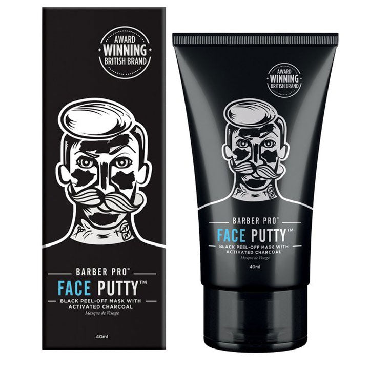 Barber Pro Face Putty Black Peel-Off Mask