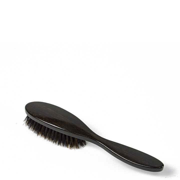 Mariella Martinato Black Ebony Wood Small Oval Hair Brush