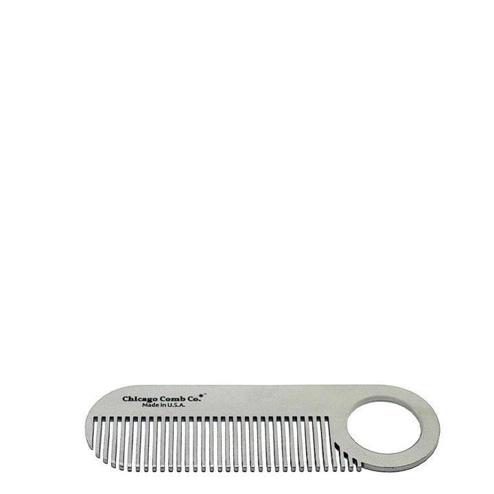 Chicago Comb Co. Peine para barba Modelo Nº 2 – Acero Inoxidable