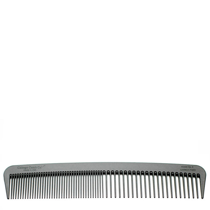 Chicago Comb Co. Peine para el cabello Modelo N.º 6 – Fibra de Carbono