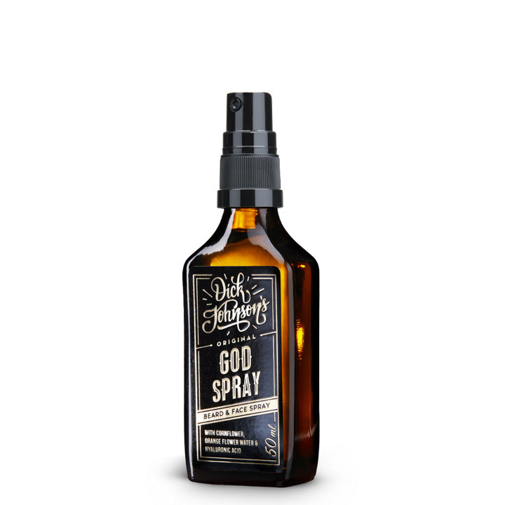 Dick Johnson God Spray – Spray para barba y rostro