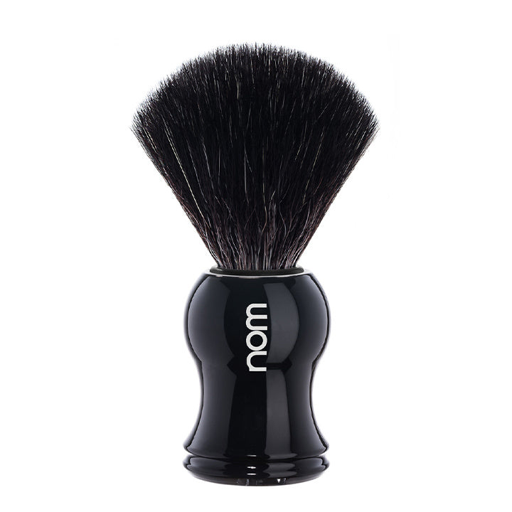 NOM Brocha de afeitar Gustav – Negro – Fibra Negra